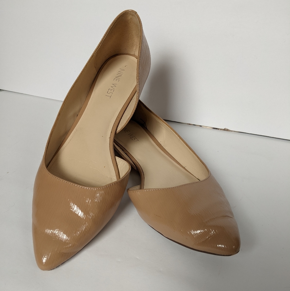 Nine West Nude Flats sz 8